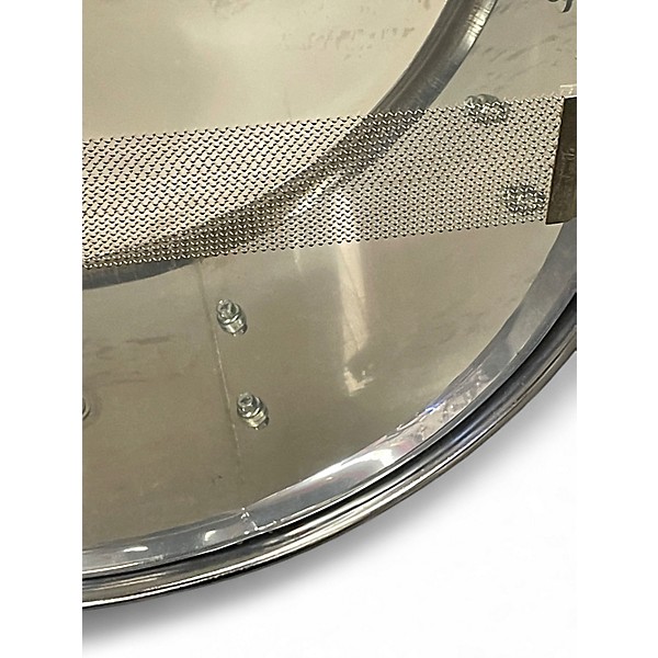 Used Pearl 5.5X14 Steel Shell Silver Drum