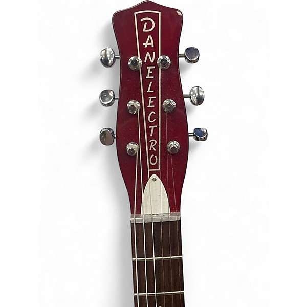 Used Danelectro 59 NOS+ Metallic Red Solid Body Electric Guitar