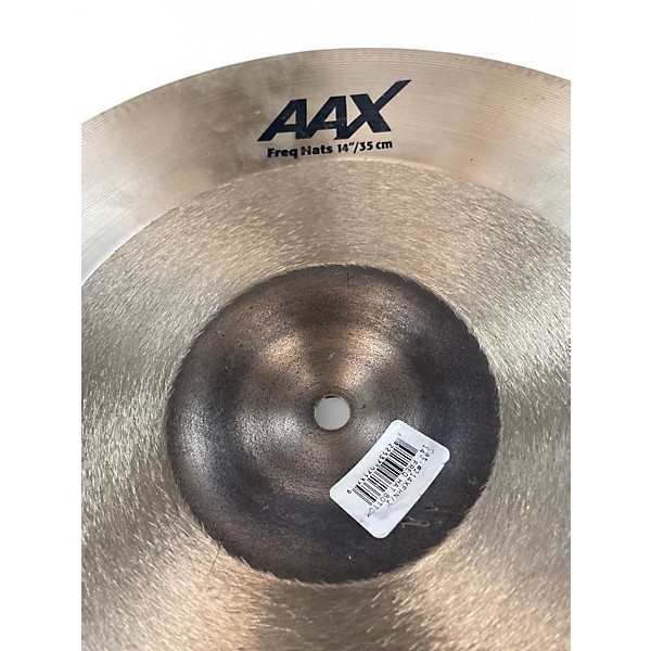 Used SABIAN 14in AAX FREQ HI HATS Cymbal