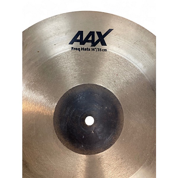 Used SABIAN 14in AAX FREQ HI HATS Cymbal