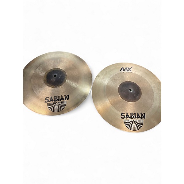 Used SABIAN 14in AAX FREQ HI HATS Cymbal