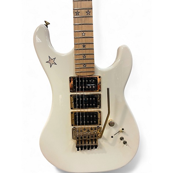 Used Kramer Jersey Star White Solid Body Electric Guitar