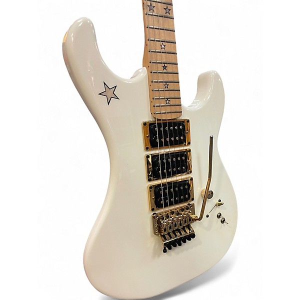 Used Kramer Jersey Star White Solid Body Electric Guitar