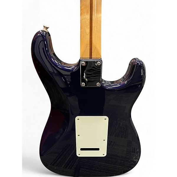 Used Fender STANDARD STRATOCASTER LEFT HANDED Blue Solid Body Electric Guitar