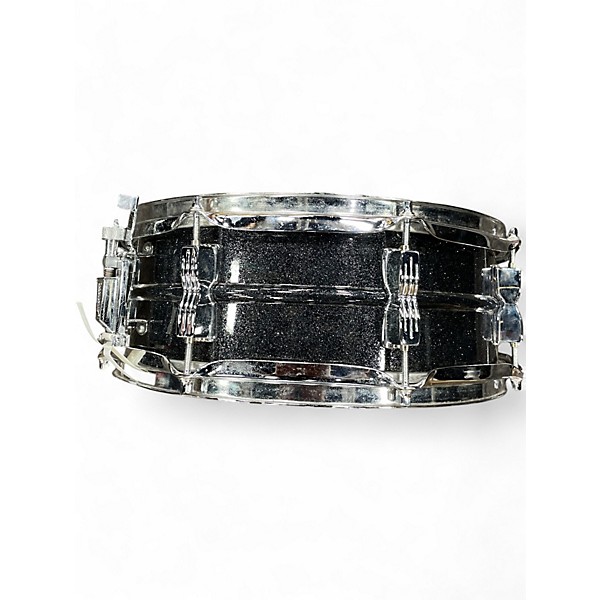 Used Ludwig 5X14 LM404 ACROLITE 5X14" 8 LUG ALUMINUM SNARE DRUM Metallic Black Drum
