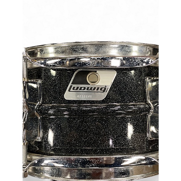 Used Ludwig 5X14 LM404 ACROLITE 5X14" 8 LUG ALUMINUM SNARE DRUM Metallic Black Drum