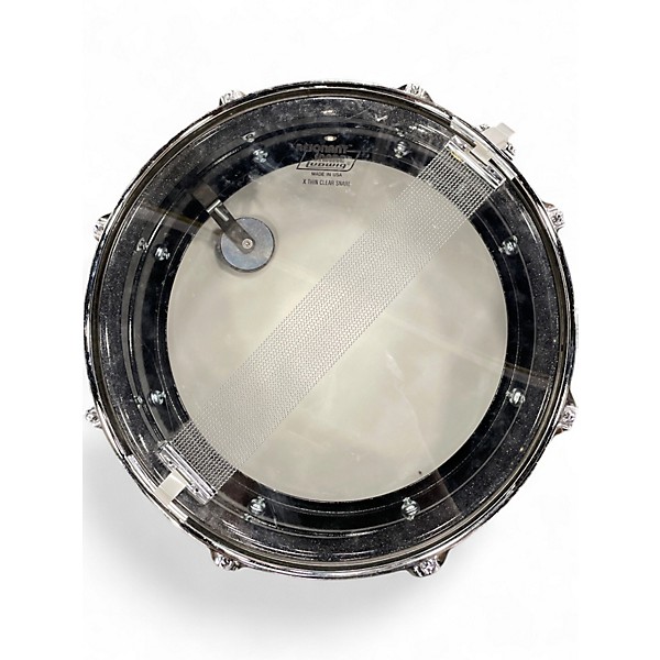 Used Ludwig 5X14 LM404 ACROLITE 5X14" 8 LUG ALUMINUM SNARE DRUM Metallic Black Drum