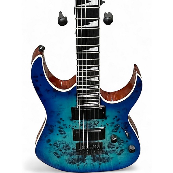 Used Ibanez GRGR221PA Blue Solid Body Electric Guitar