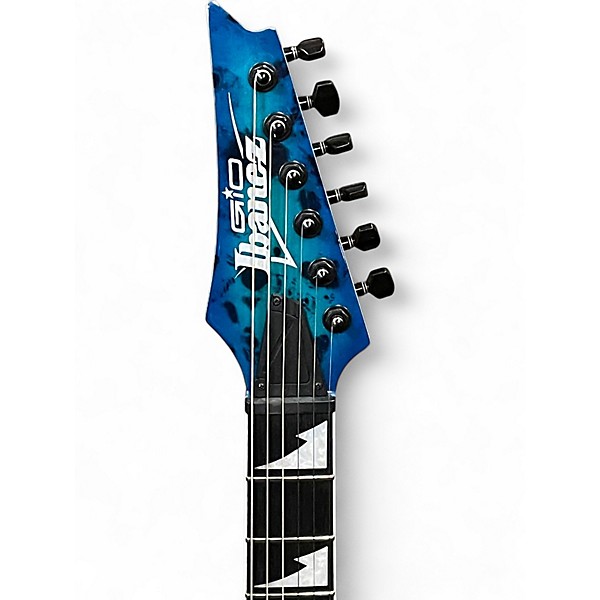 Used Ibanez GRGR221PA Blue Solid Body Electric Guitar