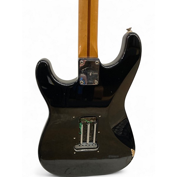 Used Fender Standard Stratocaster Black Solid Body Electric Guitar