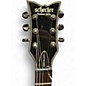 Used Schecter Guitar Research Damien Elite Solo Trans Black Solid Body Electric Guitar