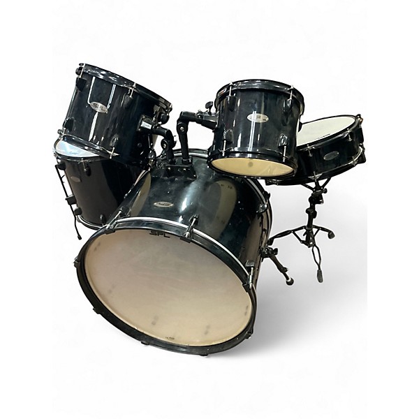 Used SPL 5 Piece Kicker Drum Shell Pack Black Drum Kit