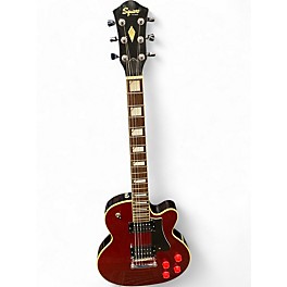 Used Squier SERIES 24 M-77 Wine Red Solid Body Electric Guitar