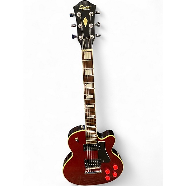 Used Squier SERIES 24 M-77 Wine Red Solid Body Electric Guitar