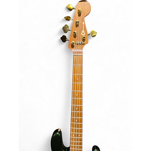 Used Charvel San Dimas JJ V5 Green Electric Bass Guitar