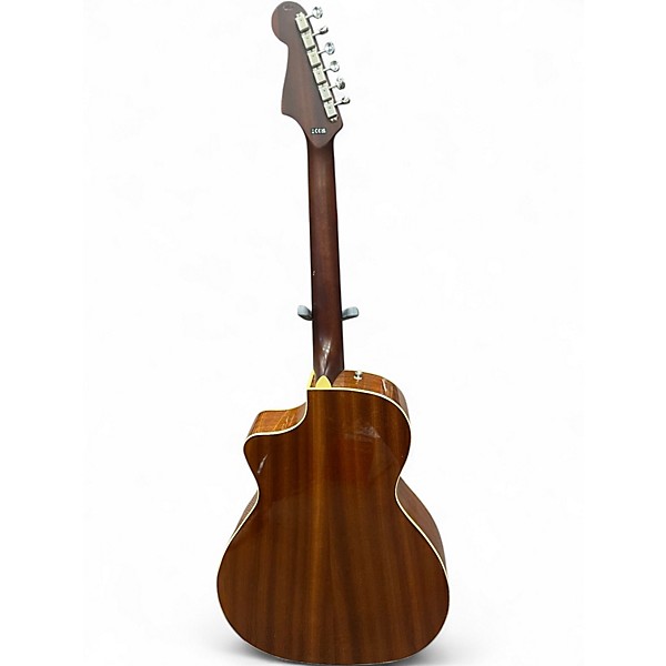 Used Fender Newporter Player 2 Tone Sunburst Acoustic Electric Guitar