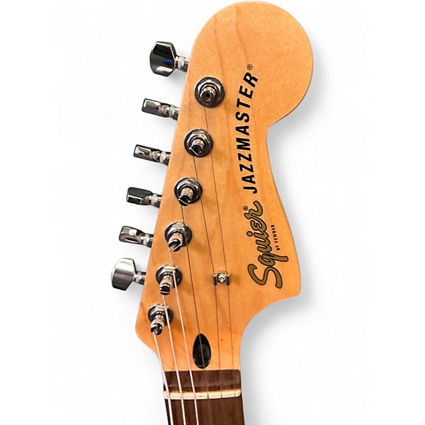 Used Squier AFFINITY JAZZMASTER Metallic Black Solid Body Electric Guitar