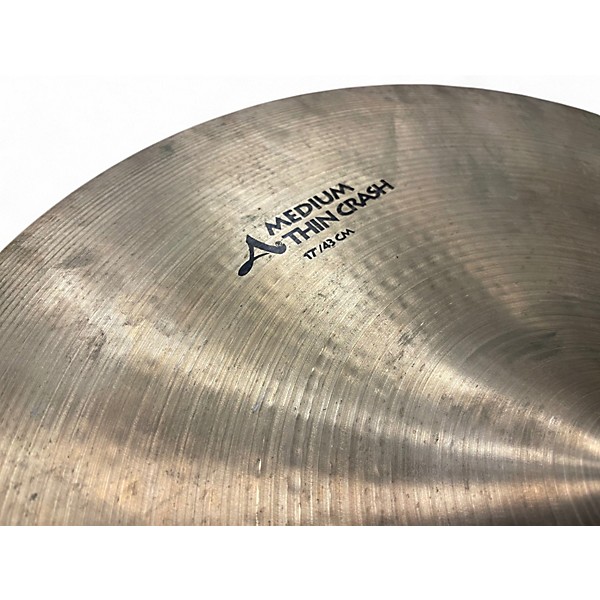 Used Zildjian 17in Avedis Medium Thin Crash Cymbal