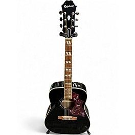 Used Epiphone Hummingbird Pro Black Acoustic Electric Guitar