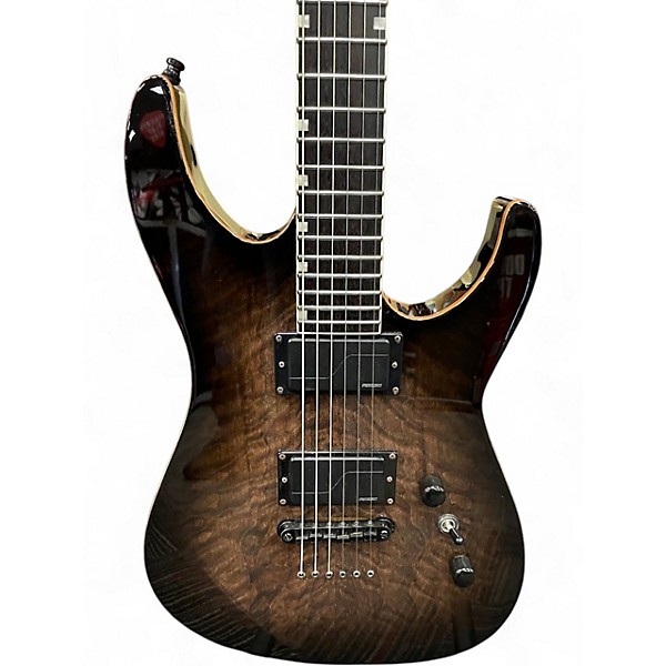 Used ESP LTD JM-II Trans Black Solid Body Electric Guitar