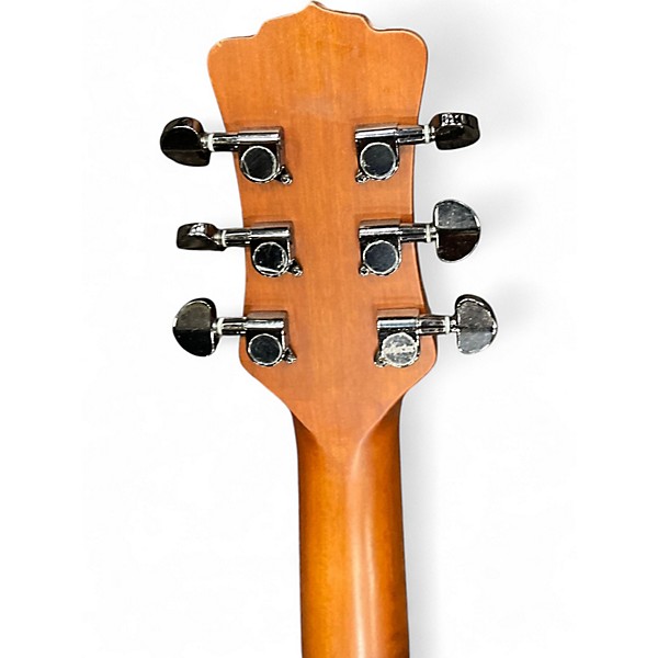 Used Luna Gypsy Tattoo Mahogany Acoustic-Electric Grand Concert Guitar Satin Natural Natural Acoustic Electric Guitar