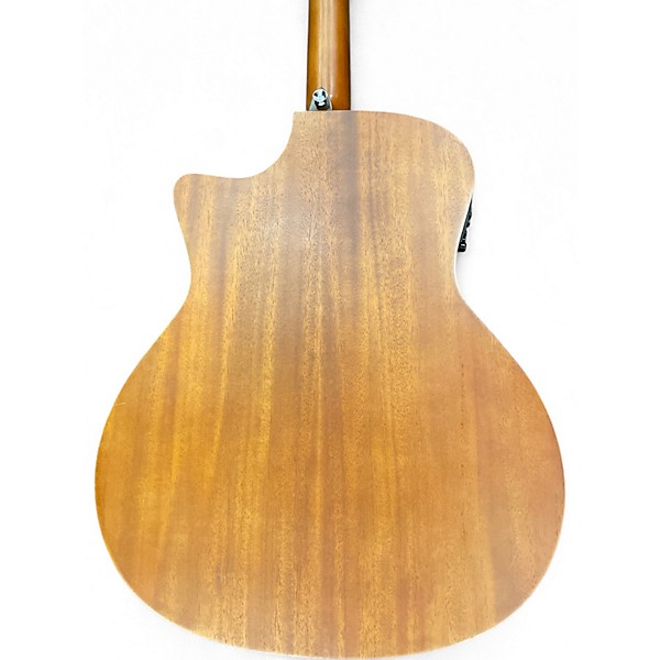 Used Luna Gypsy Tattoo Mahogany Acoustic-Electric Grand Concert Guitar Satin Natural Natural Acoustic Electric Guitar