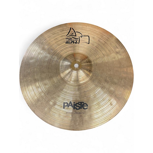 Used Paiste 16in Alpha Power Crash Cymbal