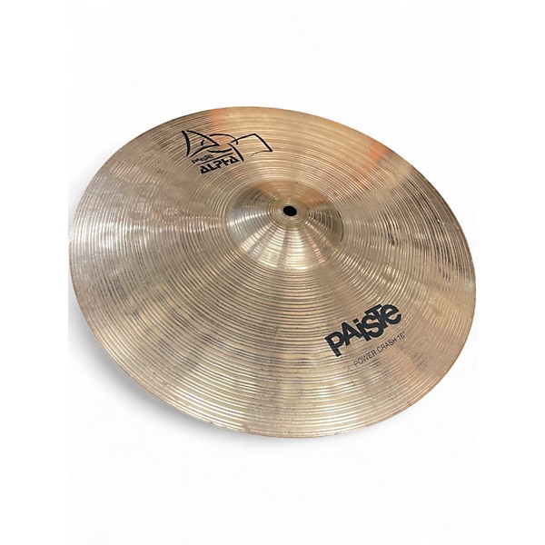 Used Paiste 16in Alpha Power Crash Cymbal