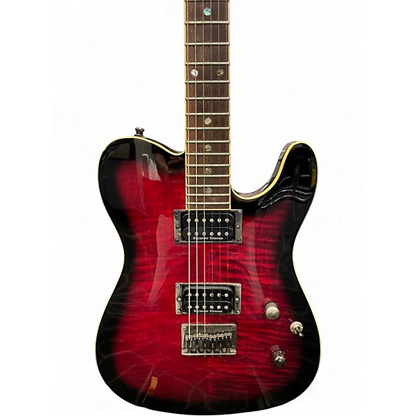 Used Fender SPECIAL EDITION CUSTOM TELECASTER HH Dark Cherry Burst Solid Body Electric Guitar