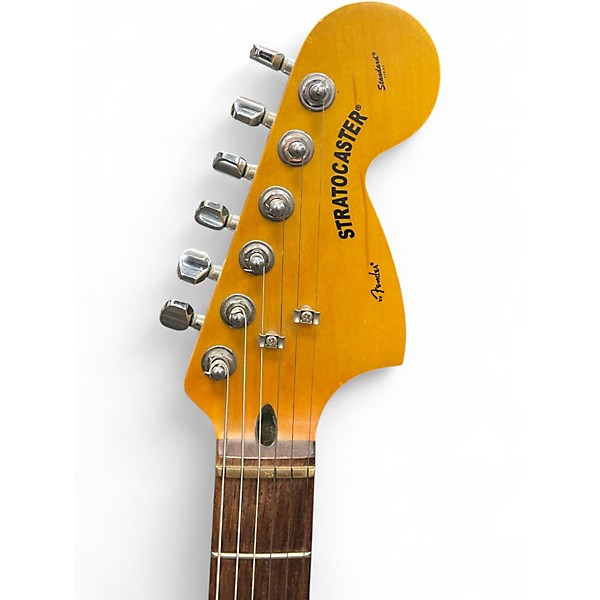 Used Squier Standard Stratocaster Orange Solid Body Electric Guitar