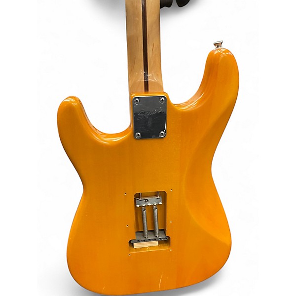 Used Squier Standard Stratocaster Orange Solid Body Electric Guitar