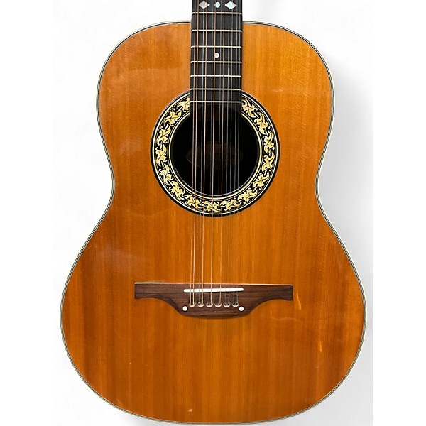 Vintage 1970s Ovation 1115-4 Natural 12 String Acoustic Guitar