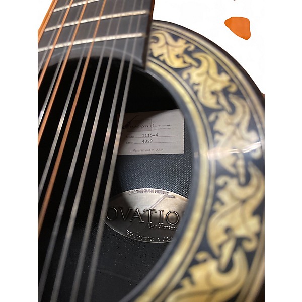 Vintage 1970s Ovation 1115-4 Natural 12 String Acoustic Guitar