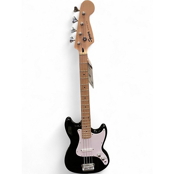 Used Squier BRONCO BASS Black Electric Bass Guitar