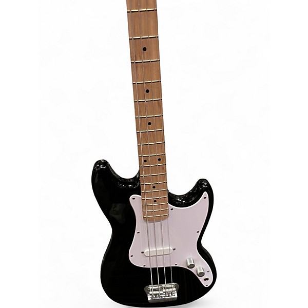 Used Squier BRONCO BASS Black Electric Bass Guitar