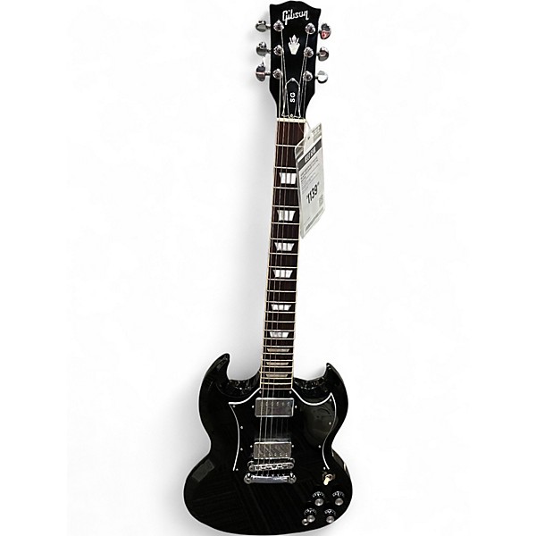 Used Gibson SG Standard Black Solid Body Electric Guitar