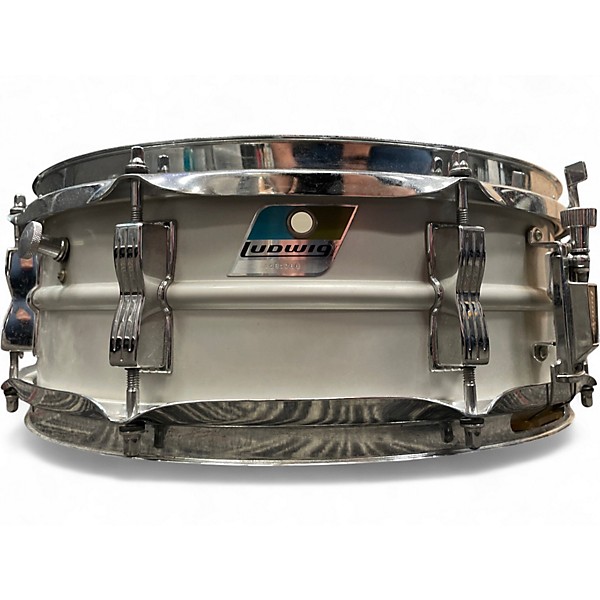 Used Ludwig 14X4.5 Acrolite Snare Metallic Silver Drum