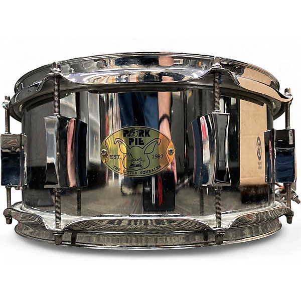Used Pork Pie 13X6 Little Squealer Snare Chrome Drum