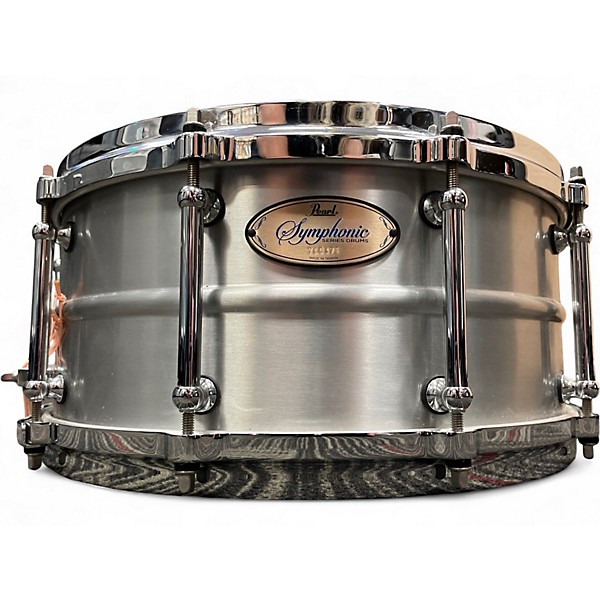 Used Pearl 14X6.5 Symphonic Silver Drum