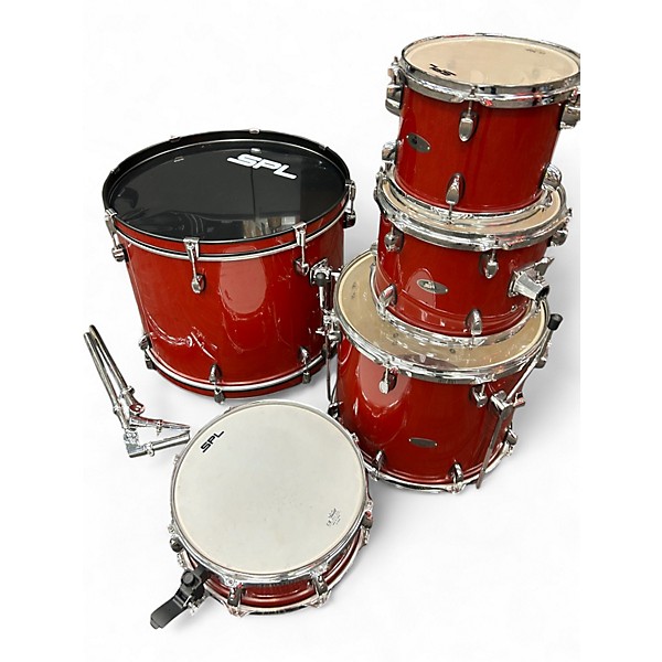 Used SPL 5 Piece VELOCITY 5 PIECE Red Drum Kit