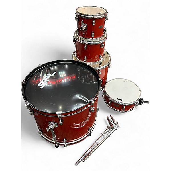 Used SPL 5 Piece VELOCITY 5 PIECE Red Drum Kit
