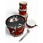 Used SPL 5 Piece VELOCITY 5 PIECE Red Drum Kit