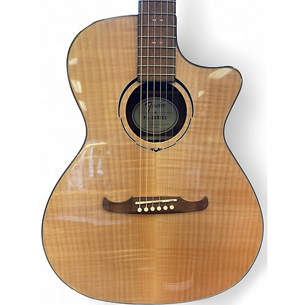 Used Fender FA345CE Auditorium Natural Acoustic Electric Guitar