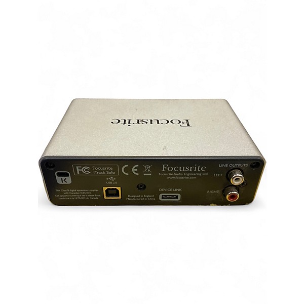 Used Focusrite iTrack Solo Audio Interface