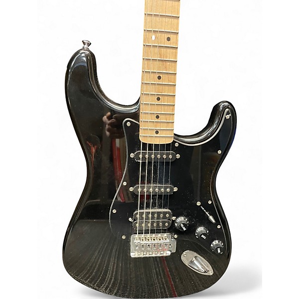 Used Squier SONIC STRATOCASTER Black Solid Body Electric Guitar
