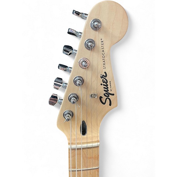 Used Squier SONIC STRATOCASTER Black Solid Body Electric Guitar