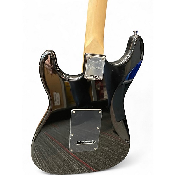 Used Squier SONIC STRATOCASTER Black Solid Body Electric Guitar