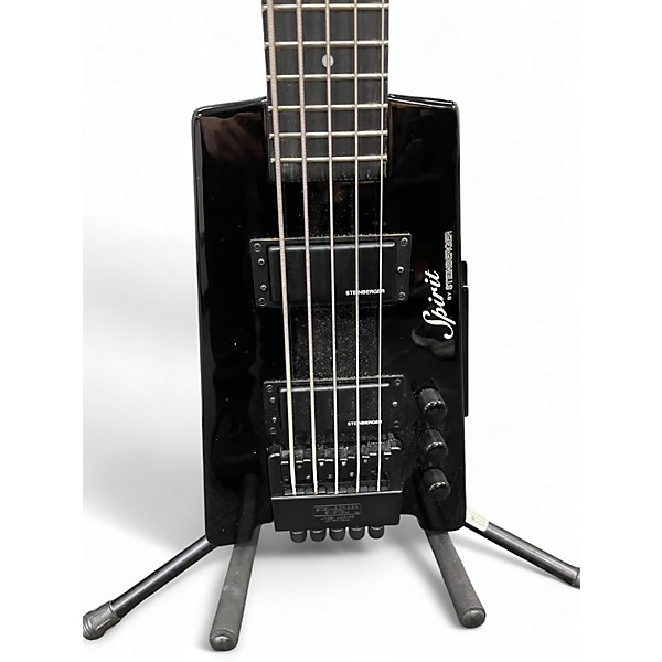Used Steinberger XT25 Spirit 5 String Black Electric Bass Guitar