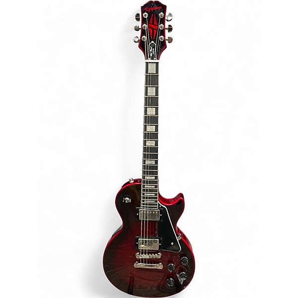 Used Epiphone LES PAUL CUSTOM WIDOW Red Solid Body Electric Guitar