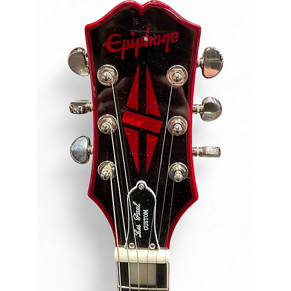 Used Epiphone LES PAUL CUSTOM WIDOW Red Solid Body Electric Guitar